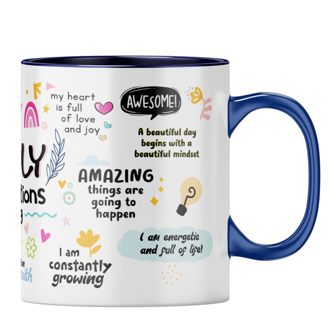 3Tone Dark Blue Mug - Image 2