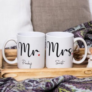 Mr. & Mrs. Personalized Mug Set