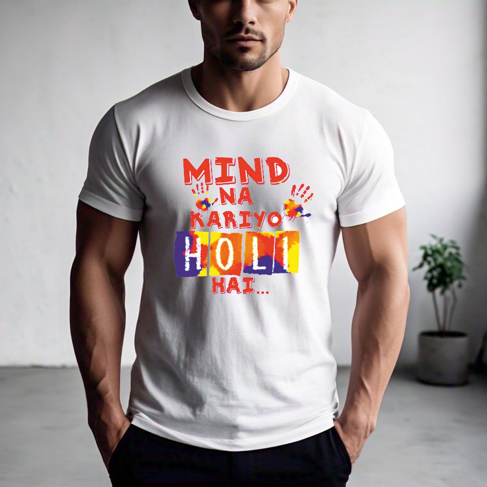Mind Na Kariyo Holi Hai T-Shirt - Image 2