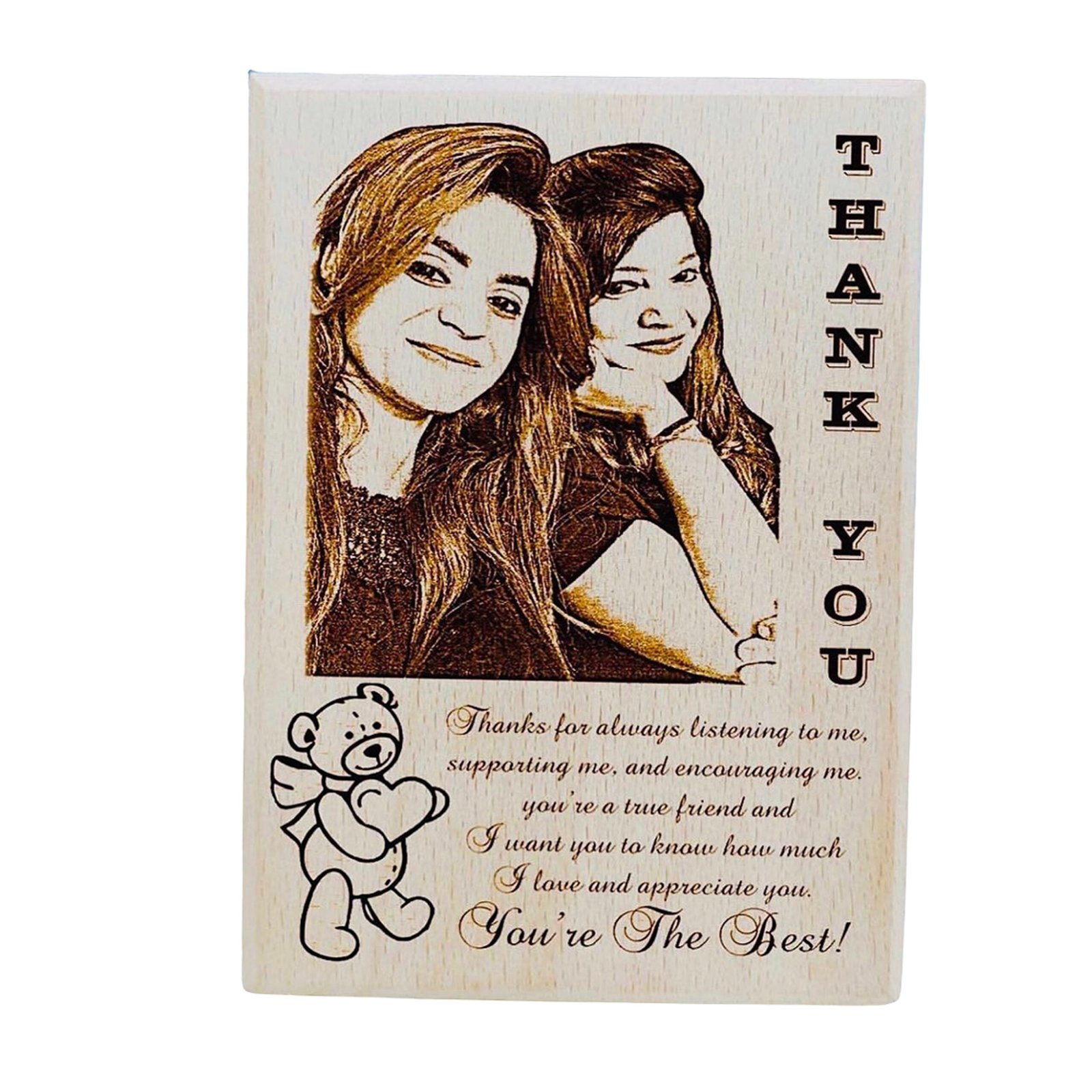 Engraved Wooden Plaque