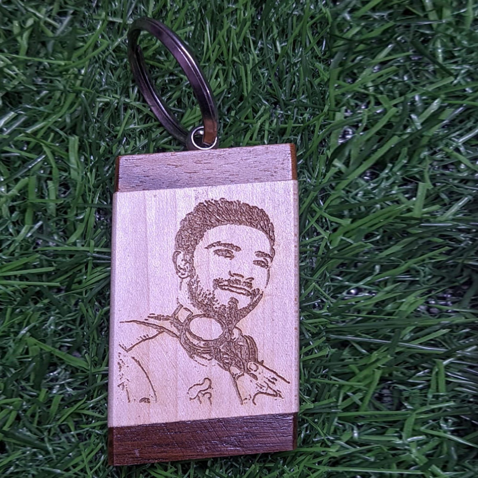 Engraved Rectangle Keychain