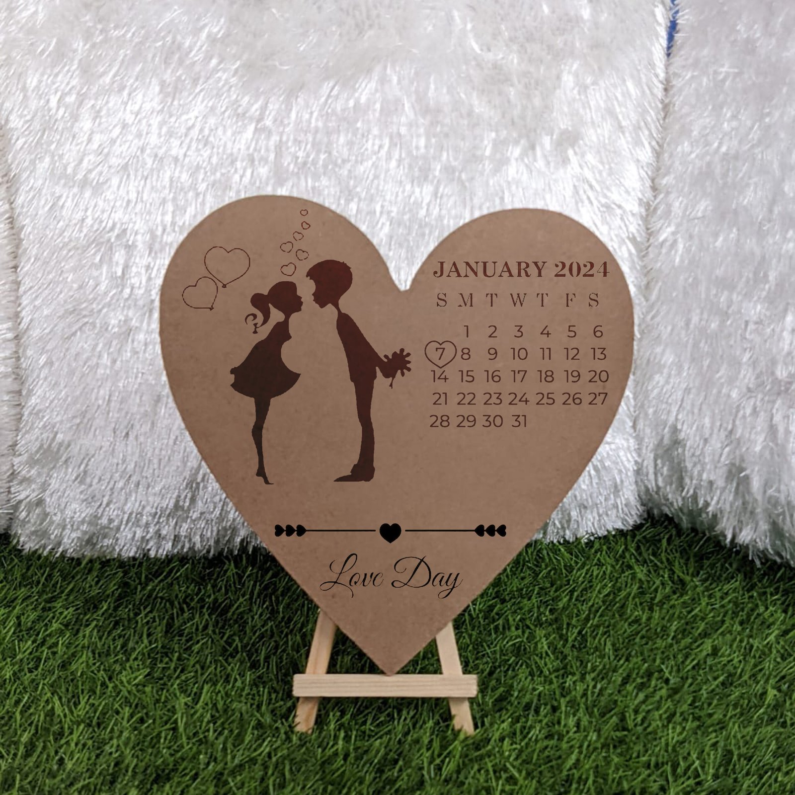 Couple's Heart MDF