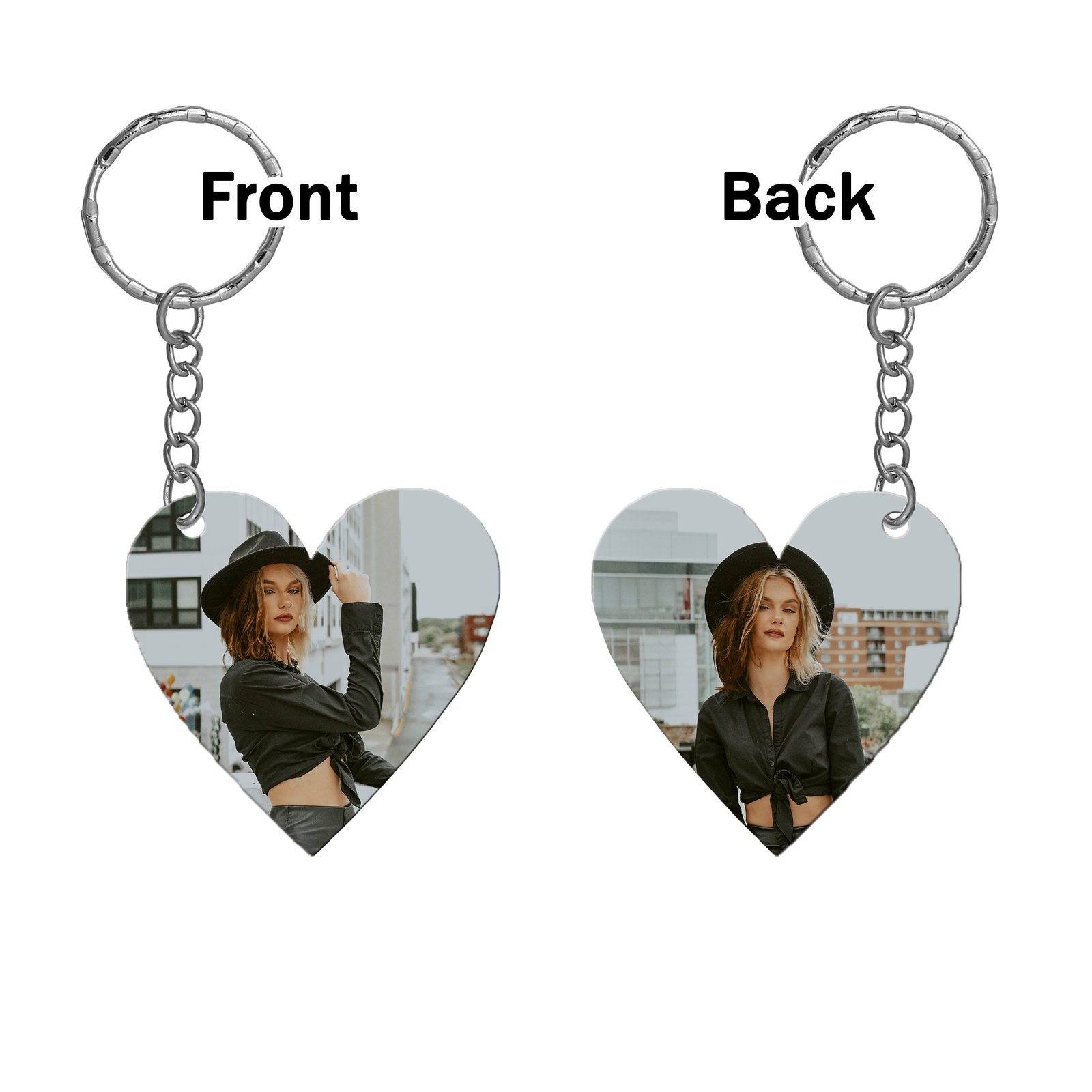 Heart Polymer Keychain