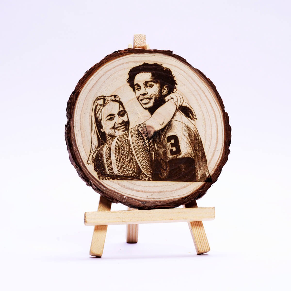 Premium Wood Engraved(7cm)